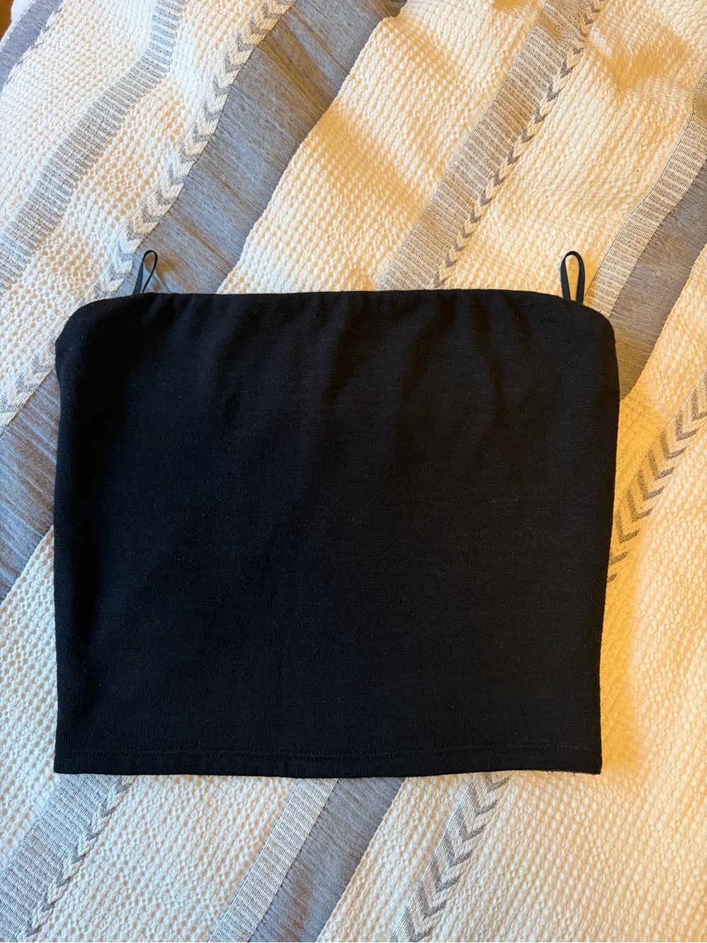 Wilfred Free Black Strapless Knit Tube Top